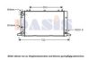 AKS DASIS 480550N Radiator, engine cooling